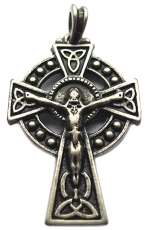 St. Patricks Kreuz (Kettenanhnger in Altsilber)